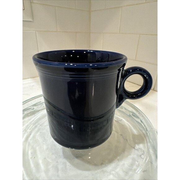 Cobalt Blue FIESTA Homer Laughlin HLC China USA Tom & Jerry Mug - Picture 1 of 11